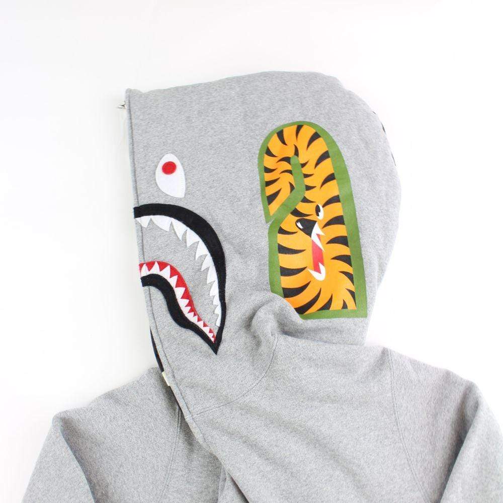 Bape City Camo Shark Face Hoodie Grey - SaruGeneral