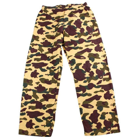 Bape 1st Yellow Camo Fleece pants