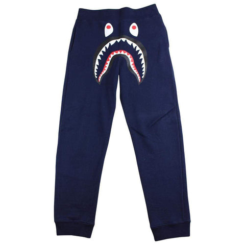 Pantalon de jogging Bape Shark Face bleu marine