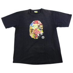 T-shirt Bape Multi Logo Big Ape Noir