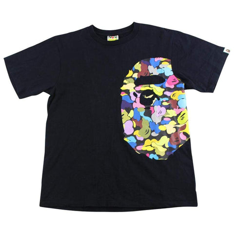 Bape Multicamo Side Big Ape Logo Tee Black