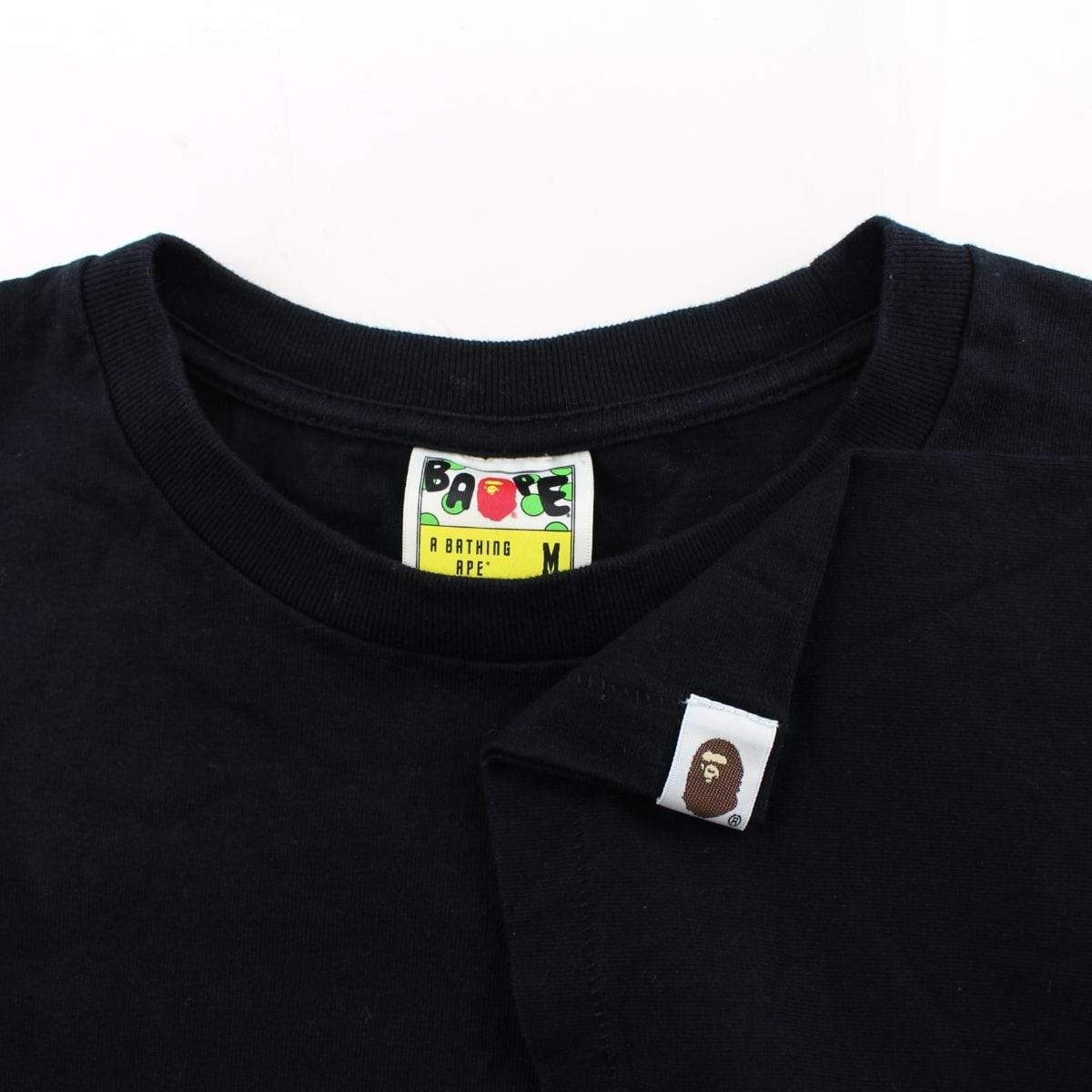 Bape Multicamo Side Big Ape Logo Tee Black - SaruGeneral