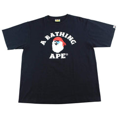 Bape Pirate Store College Logo Tee Black