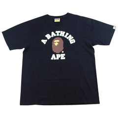 Bape Original College Logo Tee Black