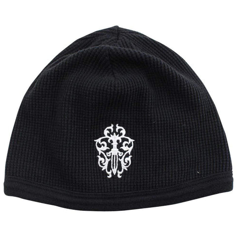 Chrome Heats Dagger Logo waffle Beanie Black