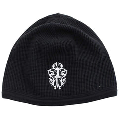 Chrome Heats Dagger Logo waffle Beanie Black