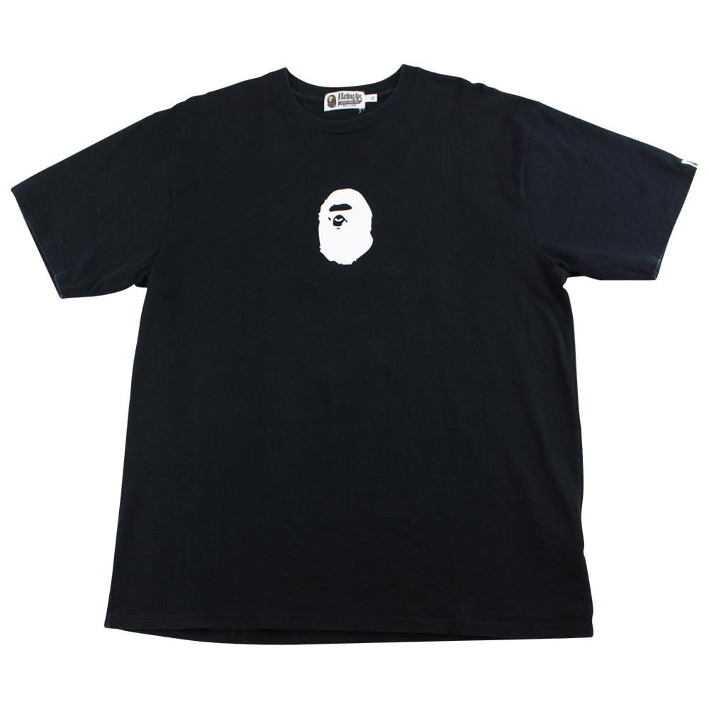 Bape Big Ape Logo Centre Tee Black - SaruGeneral