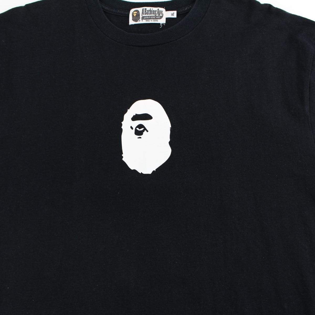 Bape Big Ape Logo Centre Tee Black - SaruGeneral