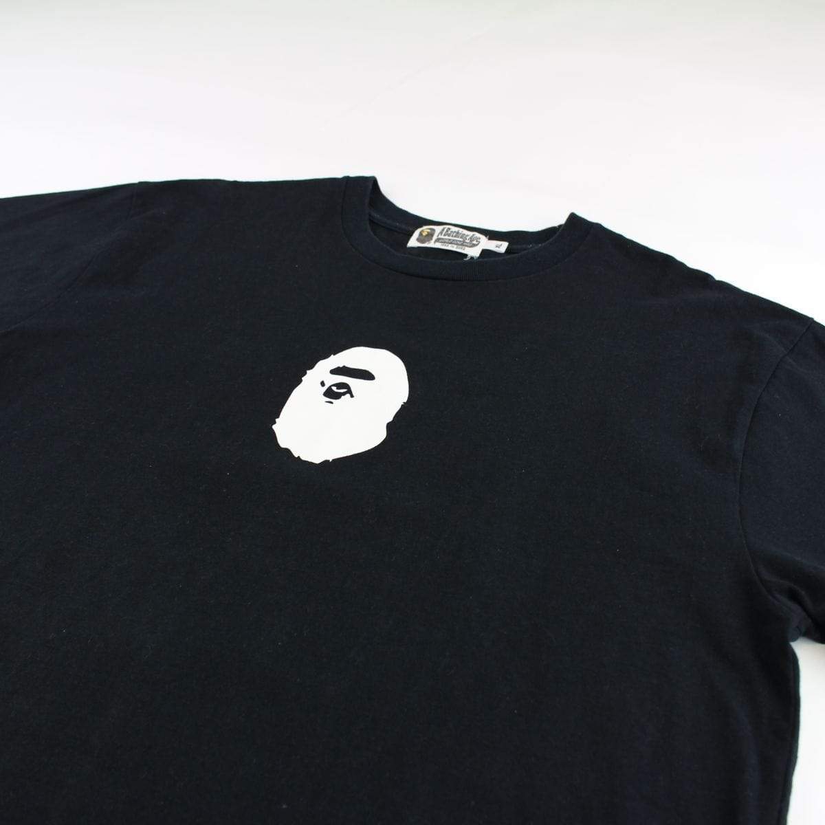 Bape Big Ape Logo Centre Tee Black - SaruGeneral