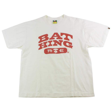 T-shirt Bape Red Arc Text blanc