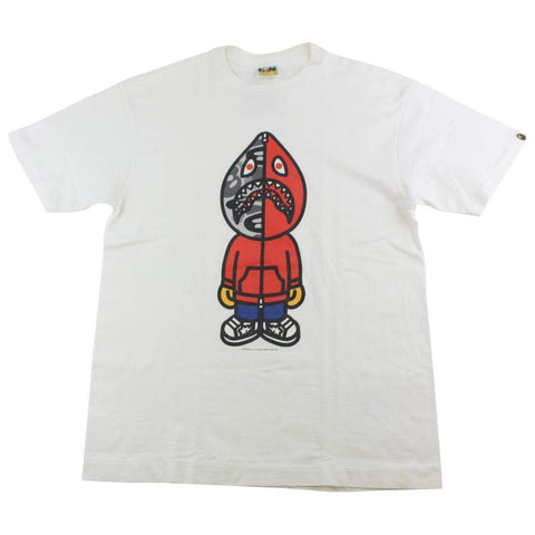 T-shirt Bape Red Shark blanc