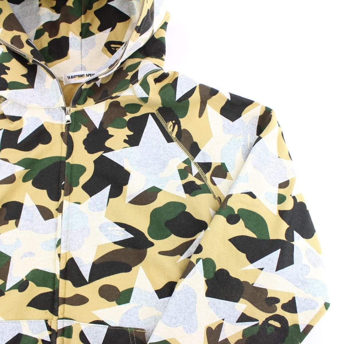 Bape 1st Yellow Camo Bapesta Print All Over Full Zip - SaruGeneral