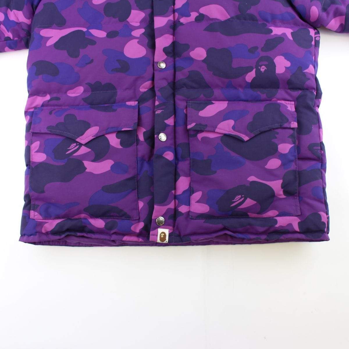 Bape Purple Camo Puffer Jacket - SaruGeneral