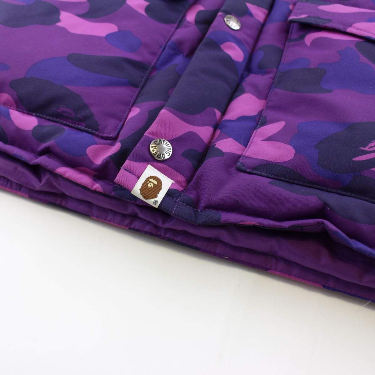 Bape Purple Camo Puffer Jacket - SaruGeneral