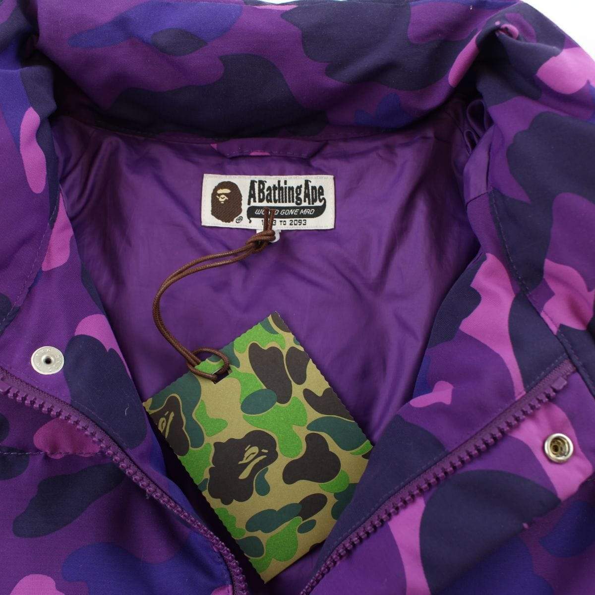 Bape Purple Camo Puffer Jacket - SaruGeneral