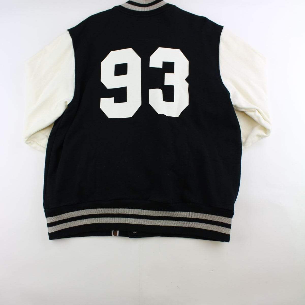 Bape A.S.N.K.A Big Ape Varsity Jacket Black - SaruGeneral