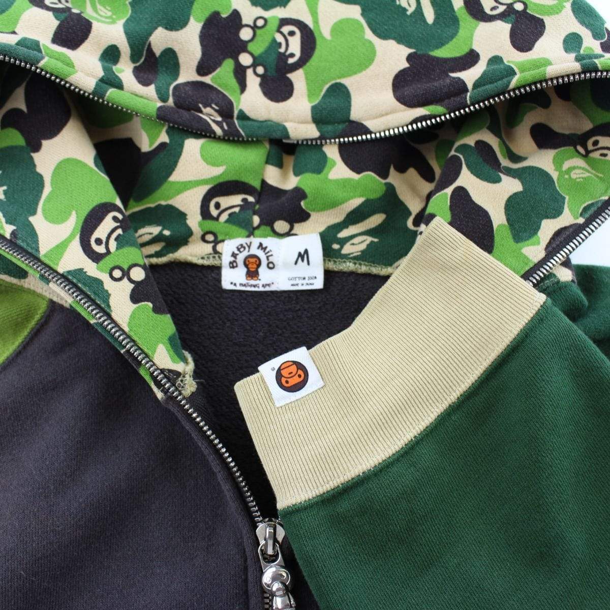 Bape ABC Green Milo Camo Full Zip - SaruGeneral