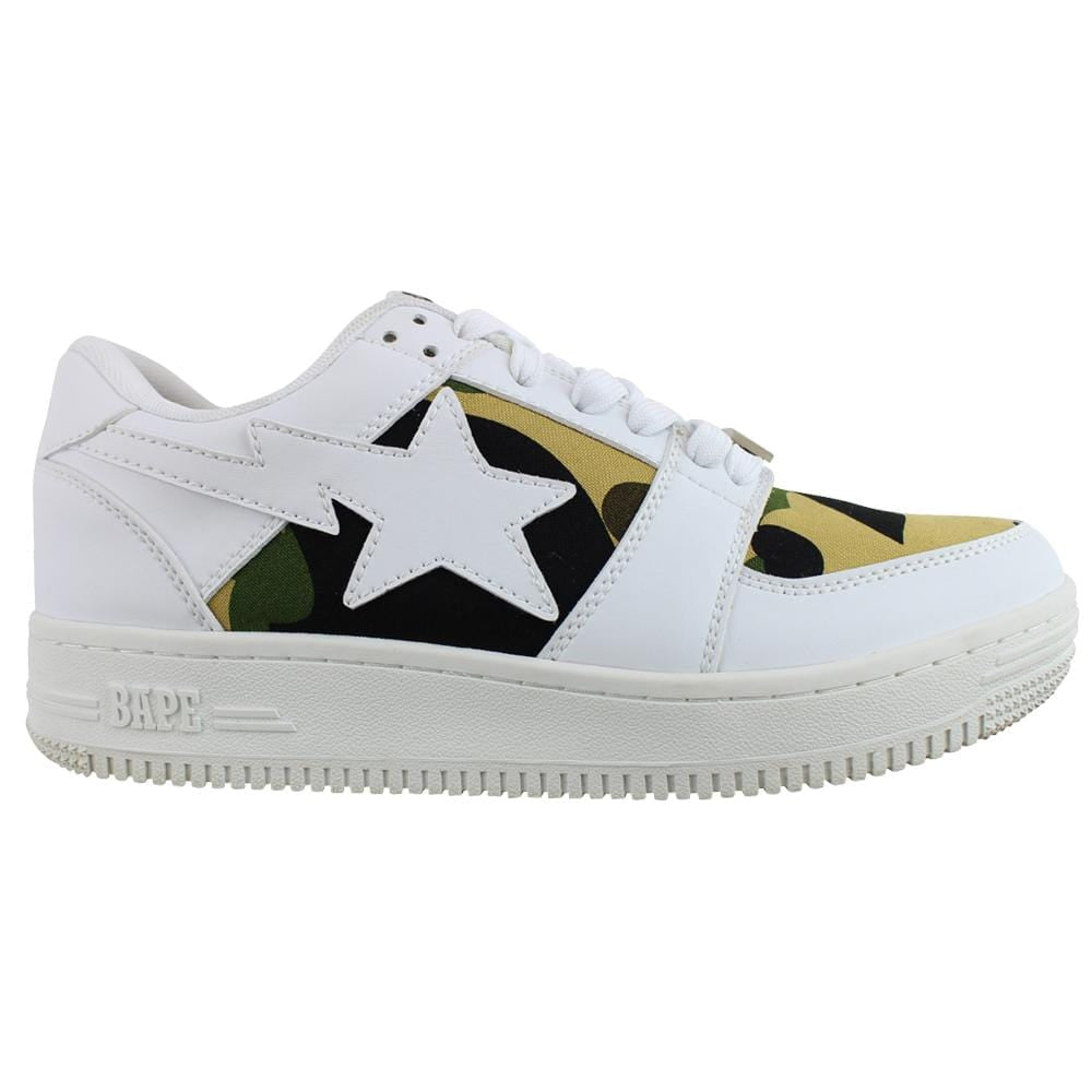 Bapesta 1st Yellow Camo Panels White - SaruGeneral