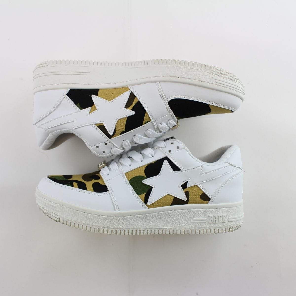 Bapesta 1st Yellow Camo Panels White - SaruGeneral