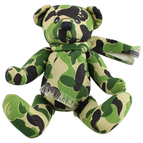 Bape ABC Green Camo Teddy Bear