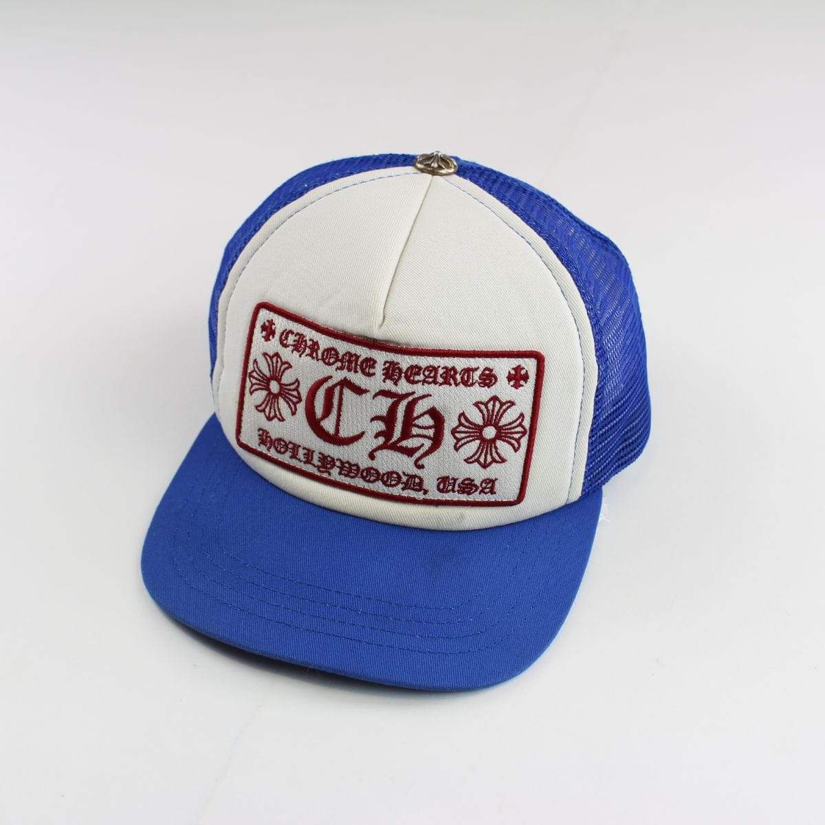 Chrome Hearts Hollywood Trucker Cap Blue - SaruGeneral