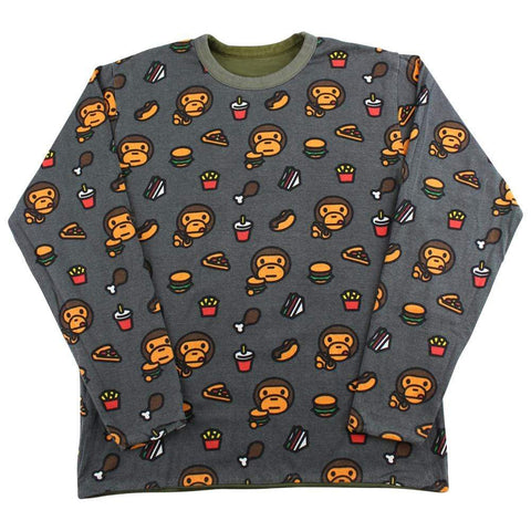 Bape Baby Milo Food LS Reversible Green