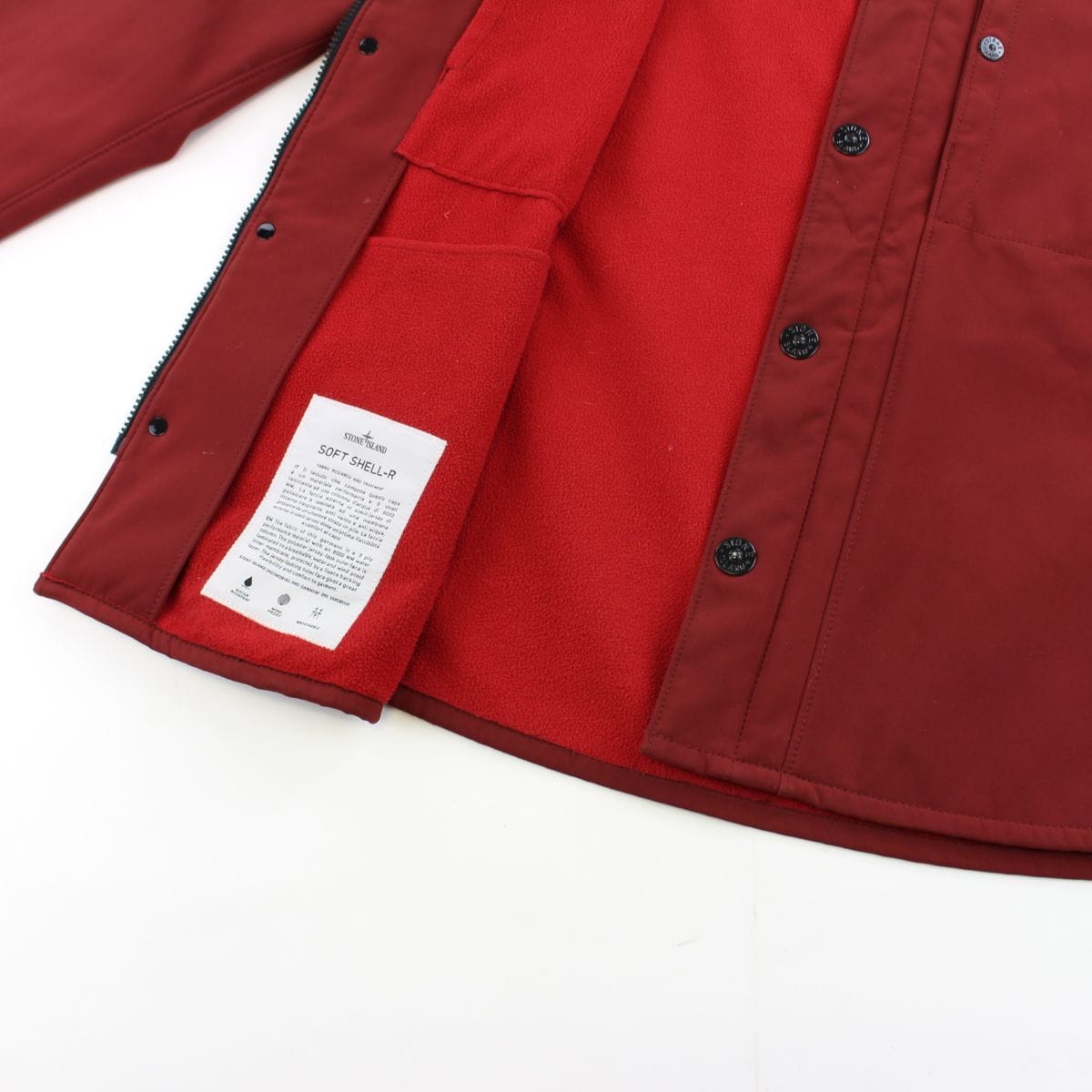 Stone Island AW 2011 fleece lined Jacket Burgundy - SaruGeneral