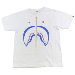 T-shirt Bape violet bleu requin blanc