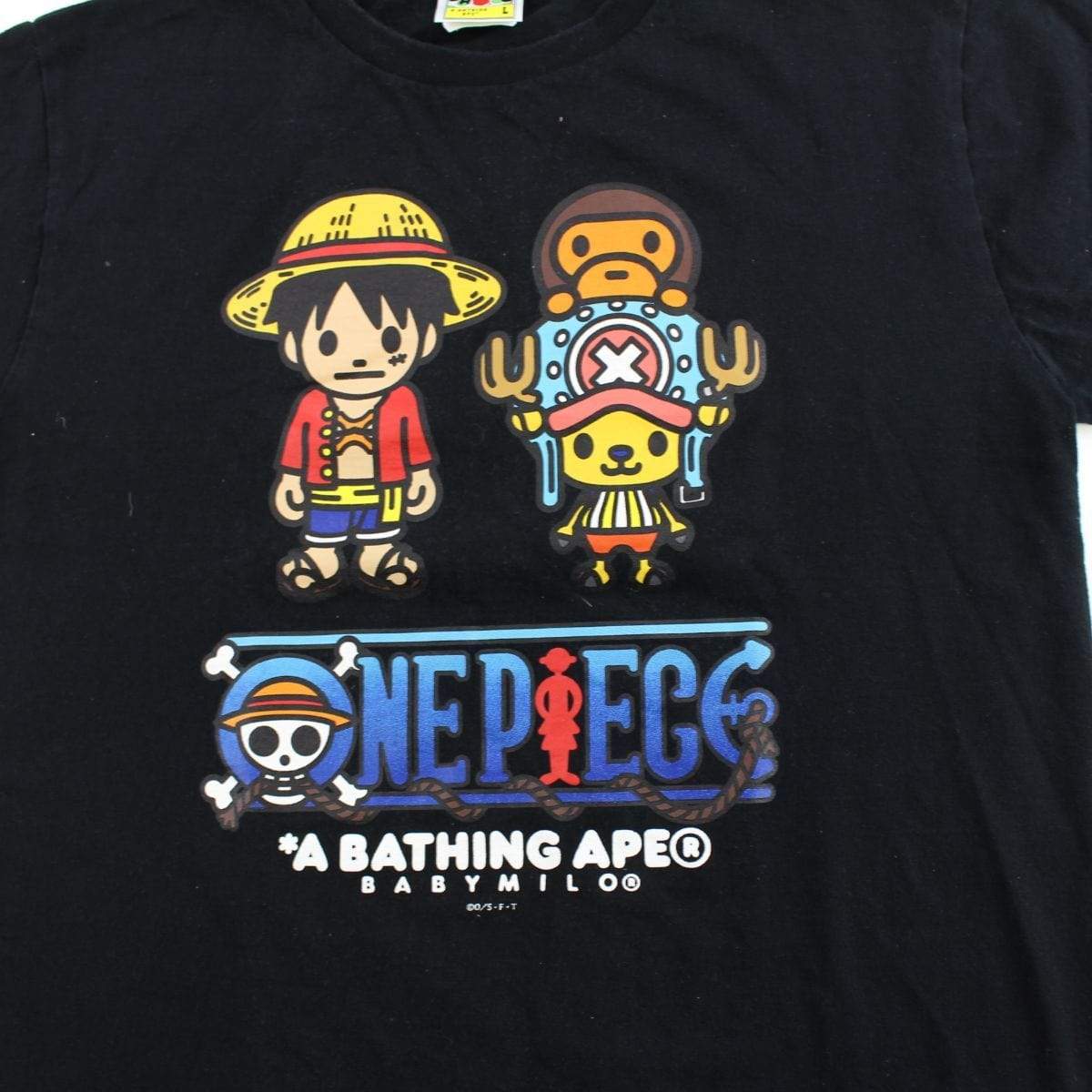 Bape x One Piece Baby Milo Tee Black - SaruGeneral