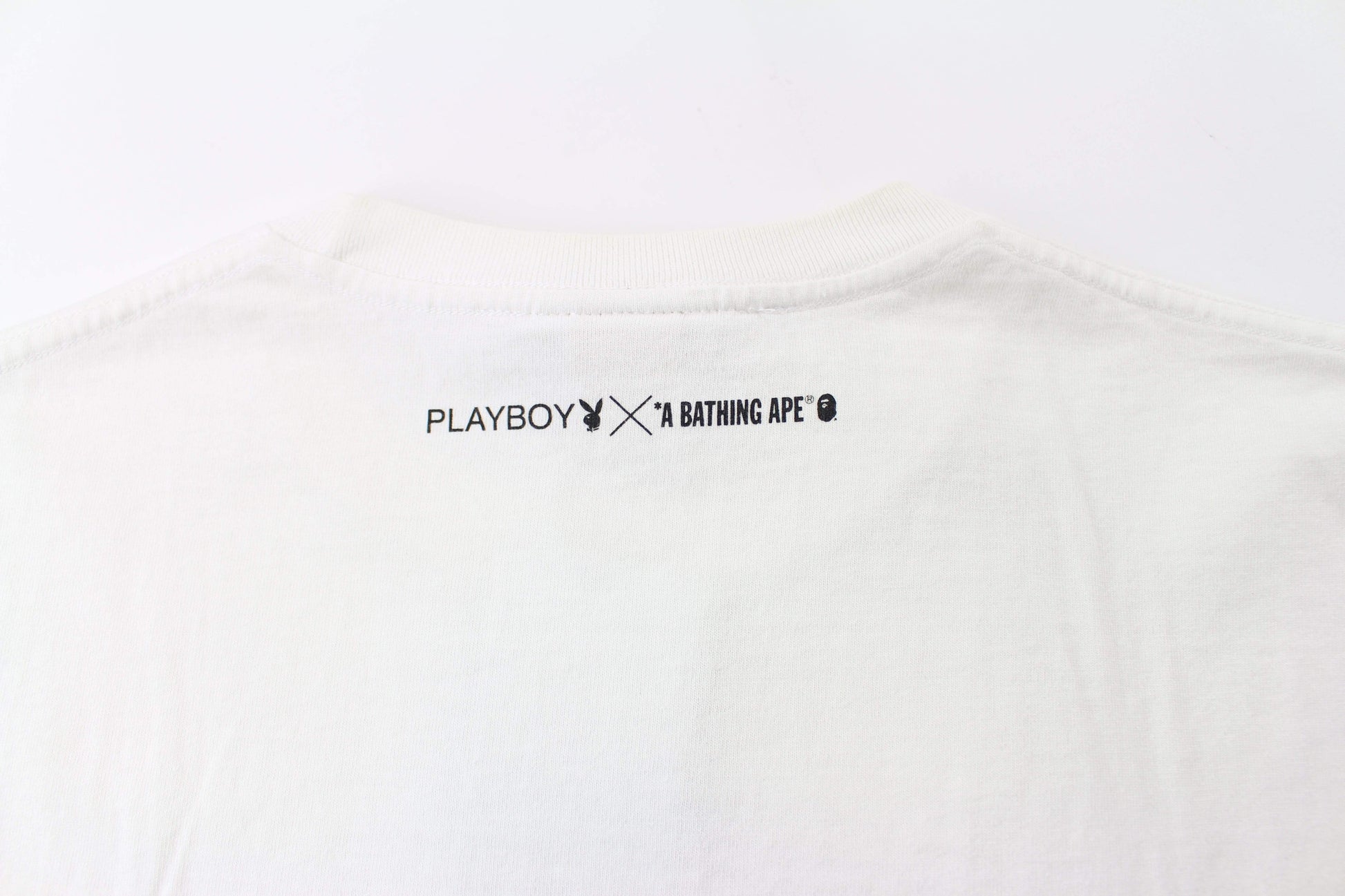 Bape x Playboy Tee White - SaruGeneral