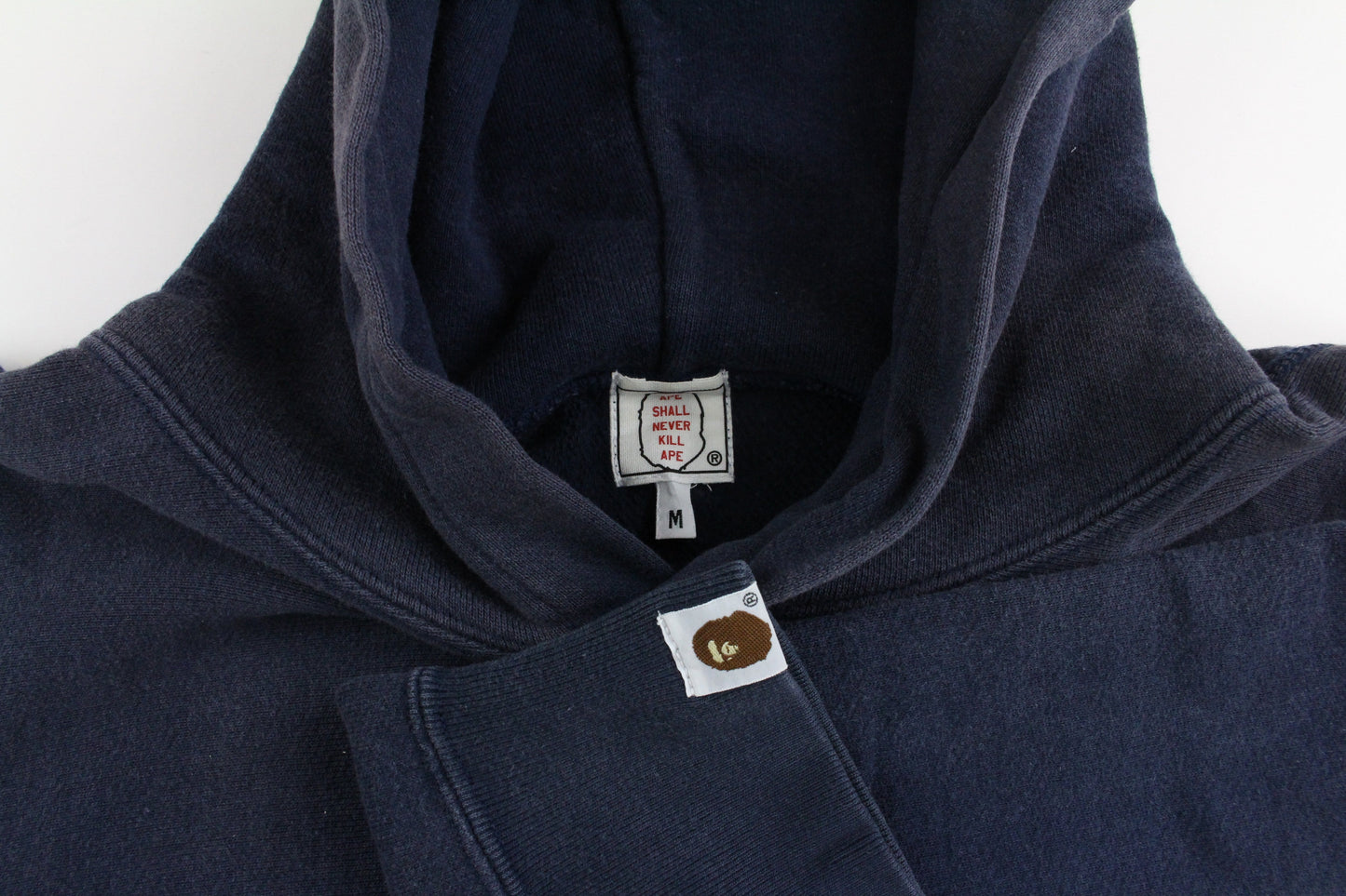 Bape Bapex Logo Hoodie Navy - SaruGeneral