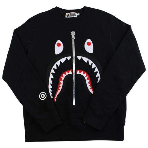 col ras du cou Bape avec logo requin noir
