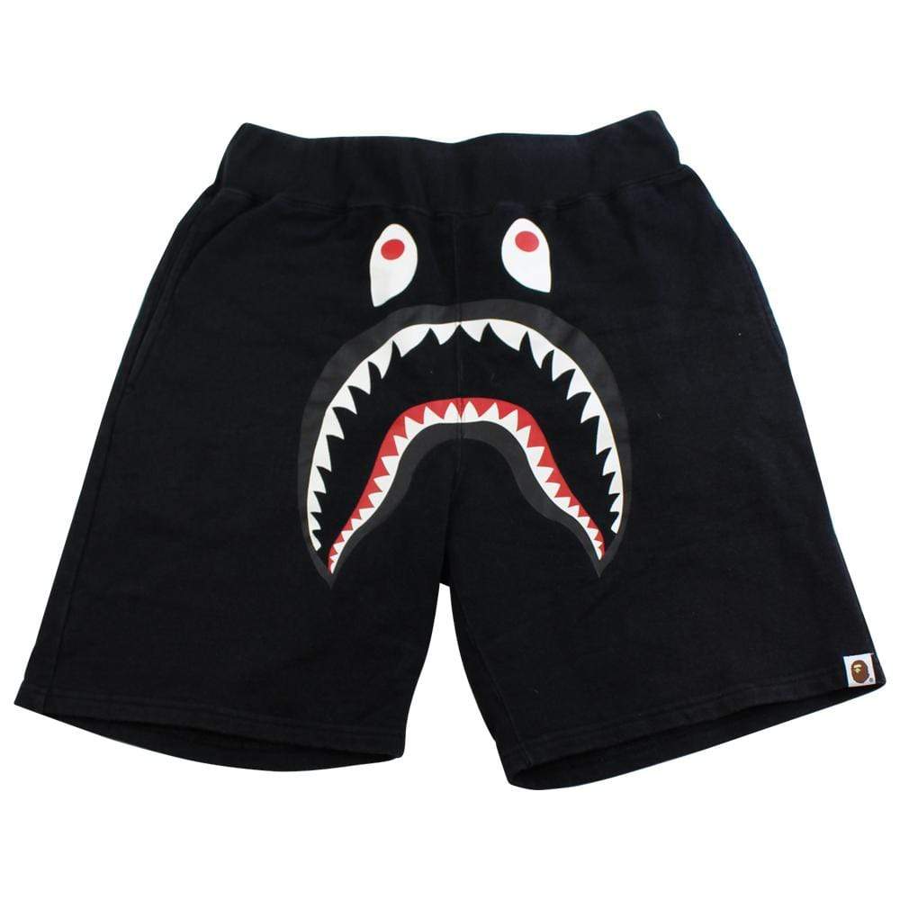 bape shark face shorts black - SaruGeneral