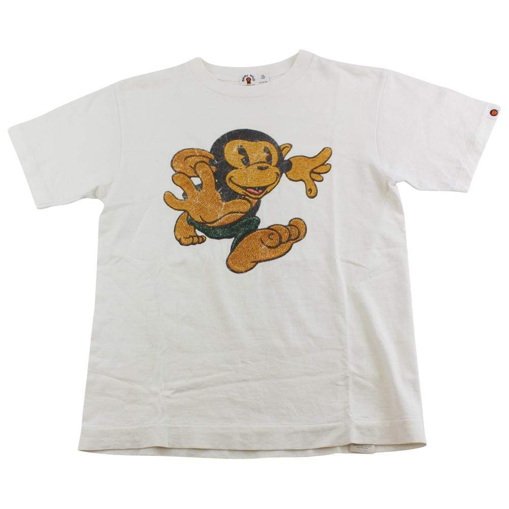 Bape Baby Milo Running Tee White - SaruGeneral