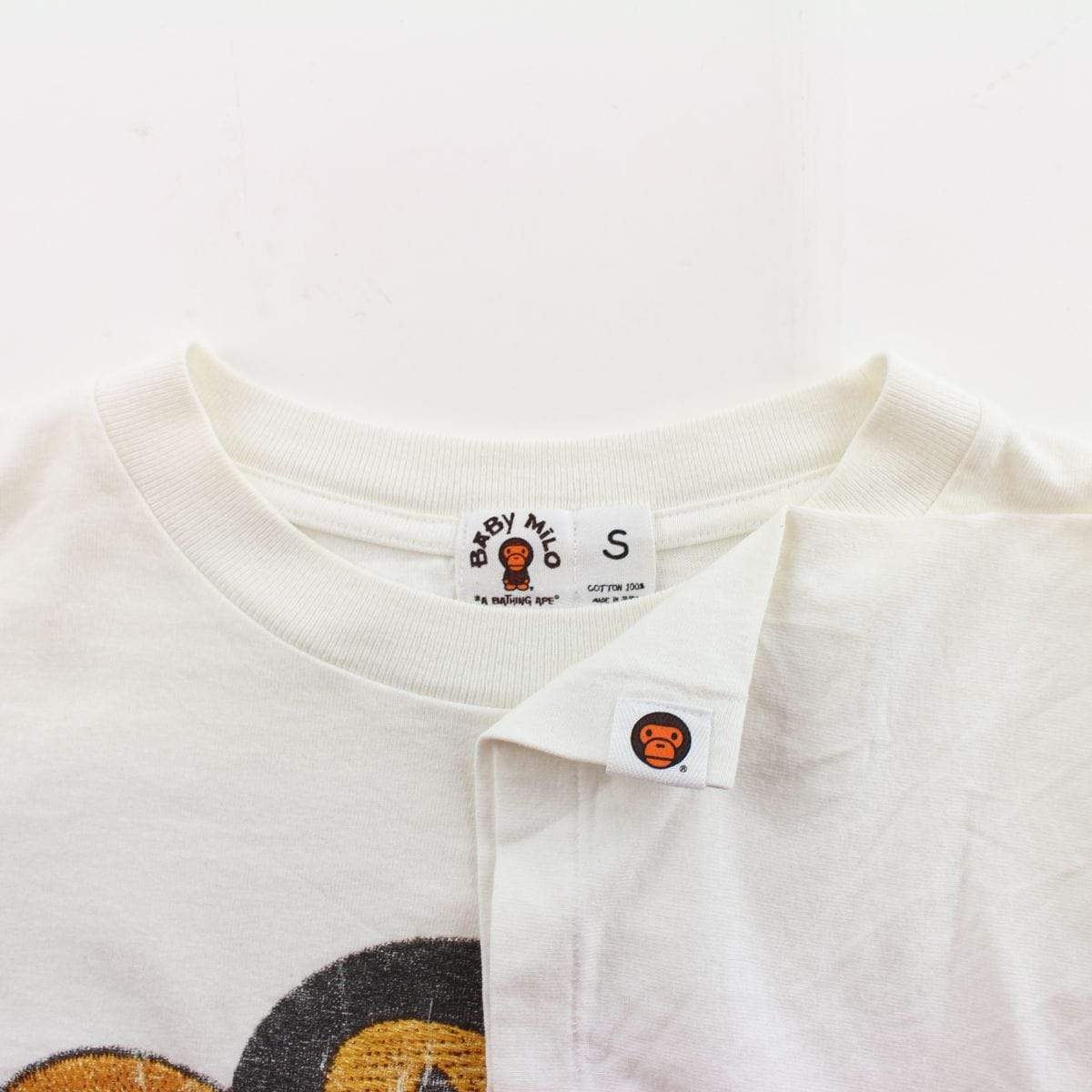 Bape Baby Milo Running Tee White - SaruGeneral