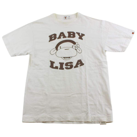 Bape Brown Baby Lisa Tee White