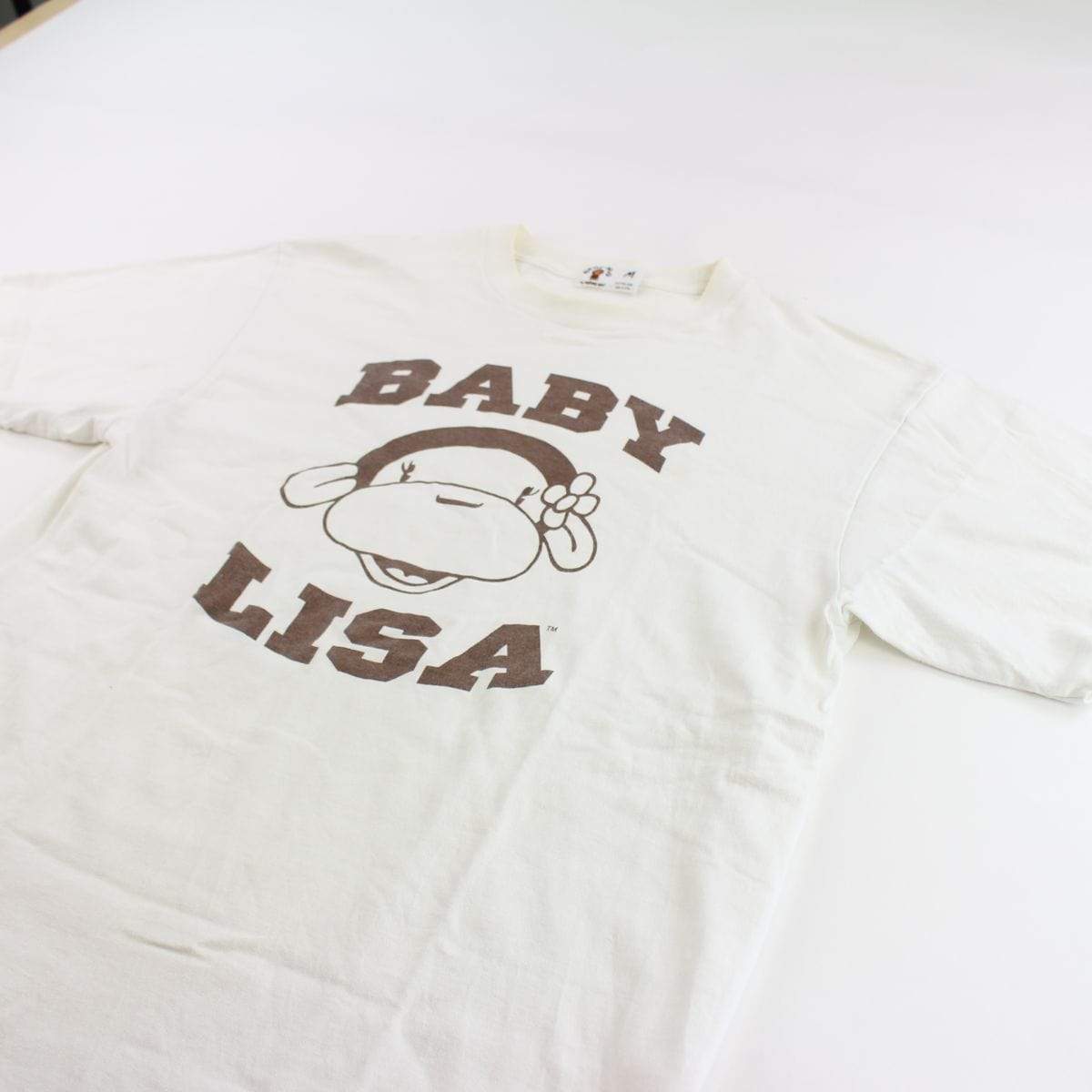 Bape Brown Baby Lisa Tee White - SaruGeneral