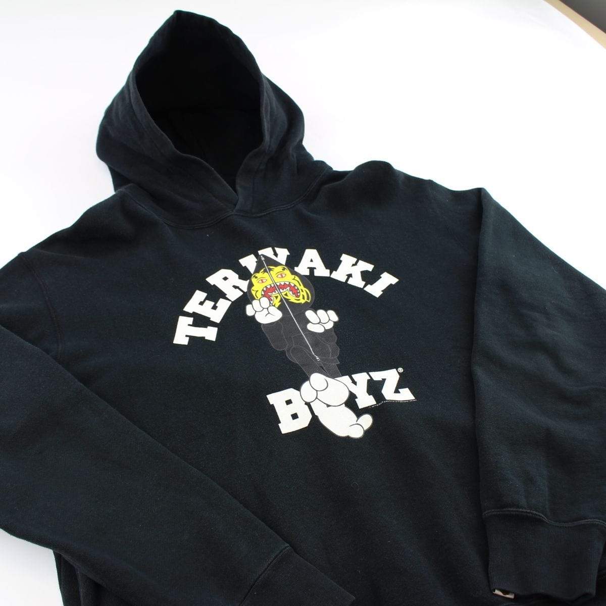 Bape x Teriyaki Boyz College Logo Hoodie Black - SaruGeneral