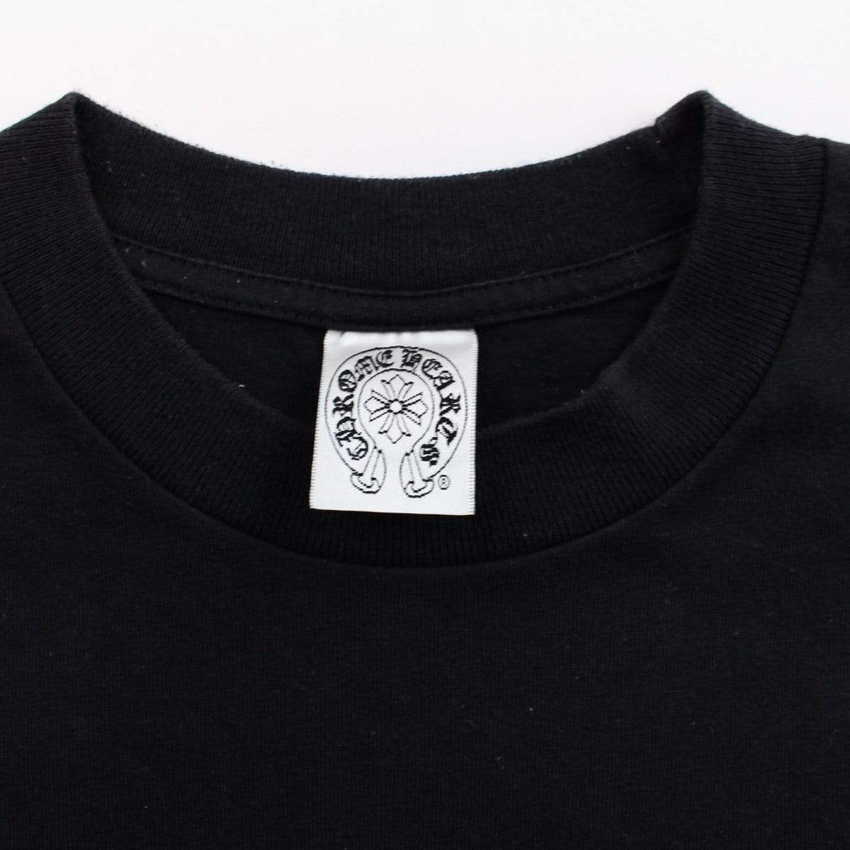 chrome hearts spade text pocket tee black - SaruGeneral