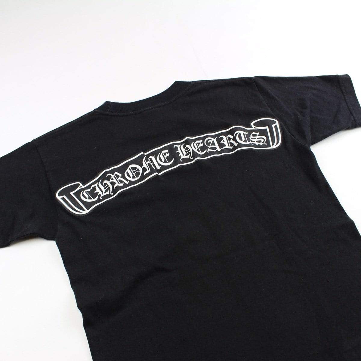 chrome hearts spade text pocket tee black - SaruGeneral