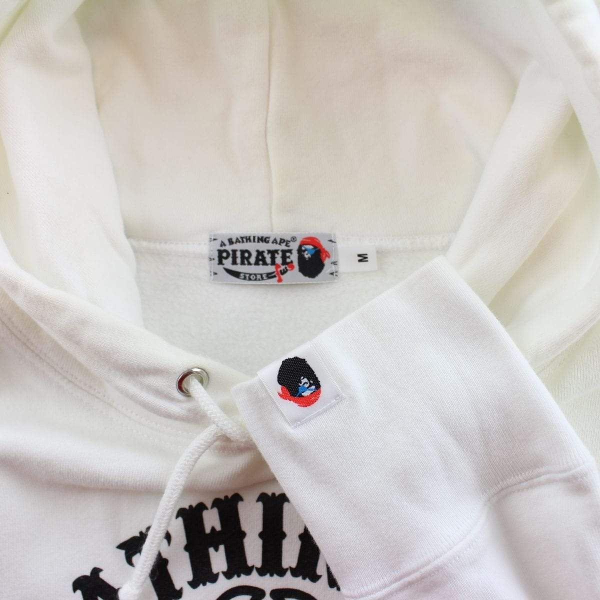 Bape Baby Milo Pirate Store Hoodie White - SaruGeneral