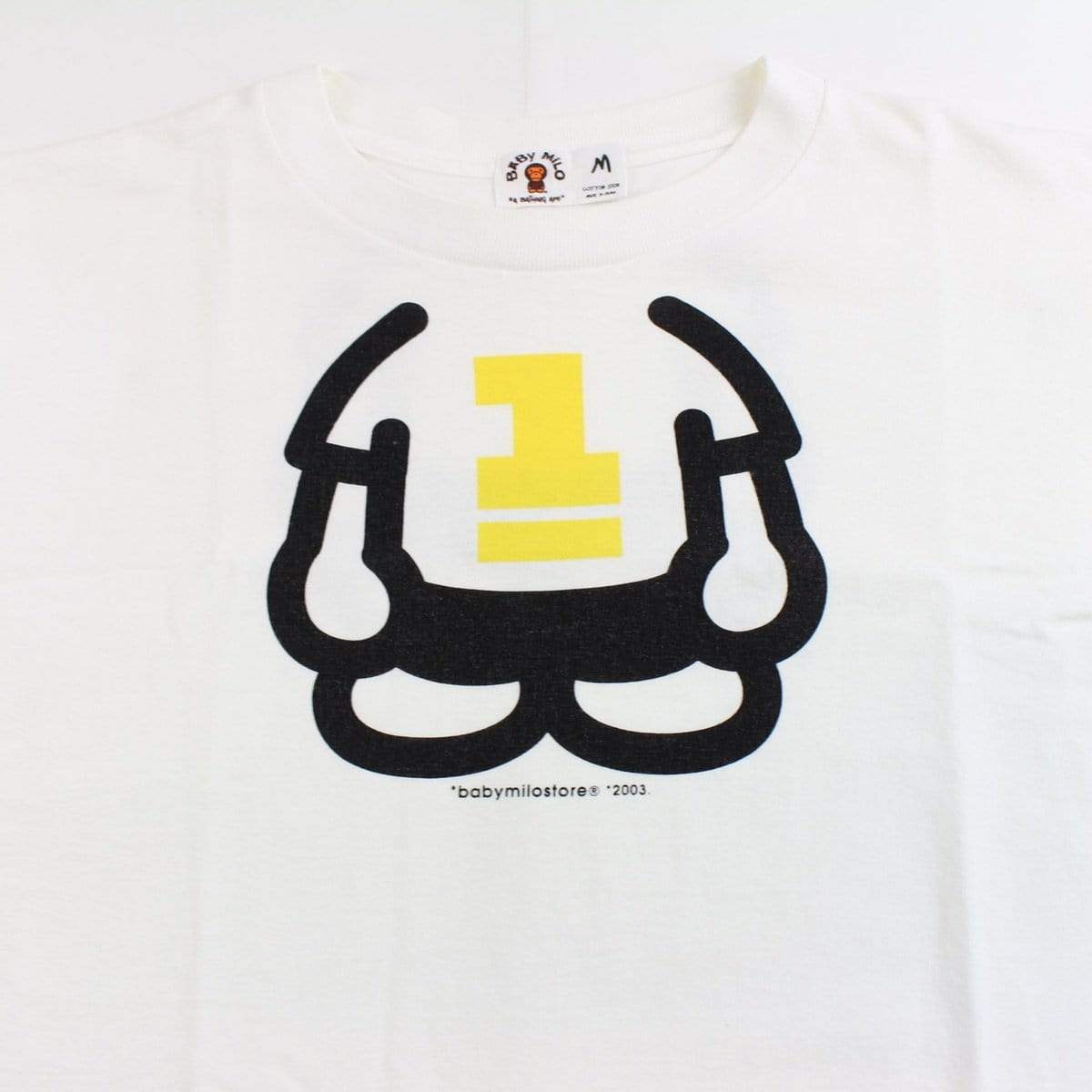 bape milo no1 tee tee white - SaruGeneral