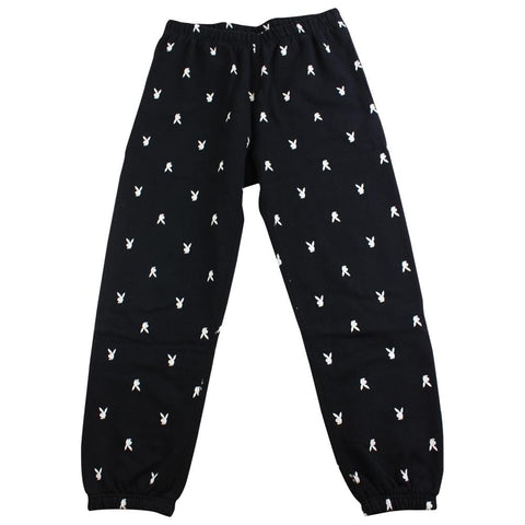 supreme x playboy sweatpants black 2015