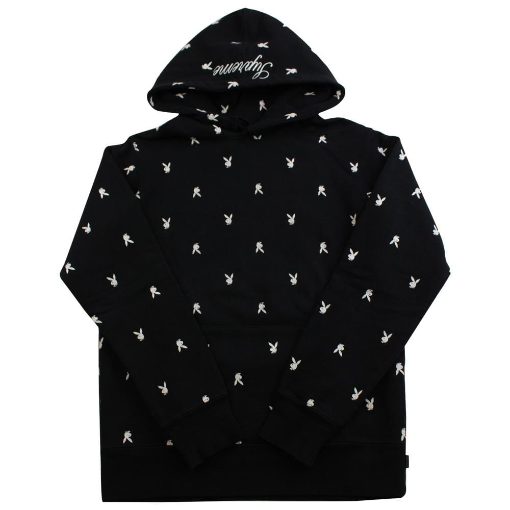 supreme x playboy hoodie black 2015 - SaruGeneral