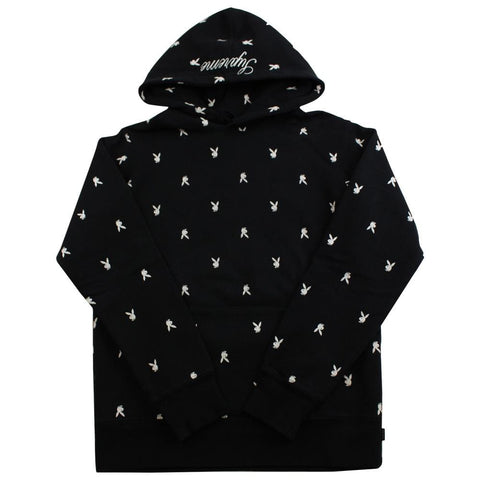 supreme x playboy hoodie black 2015