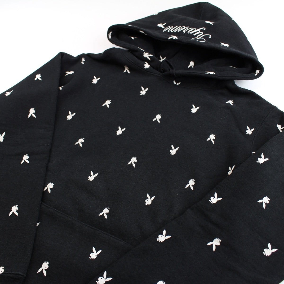 Supreme hot X Playboy Hoodie Black Large