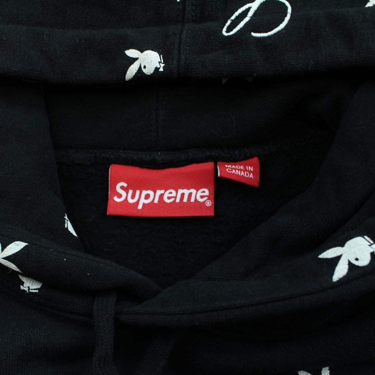 Popular Supreme X Playboy Hoodie Black Large