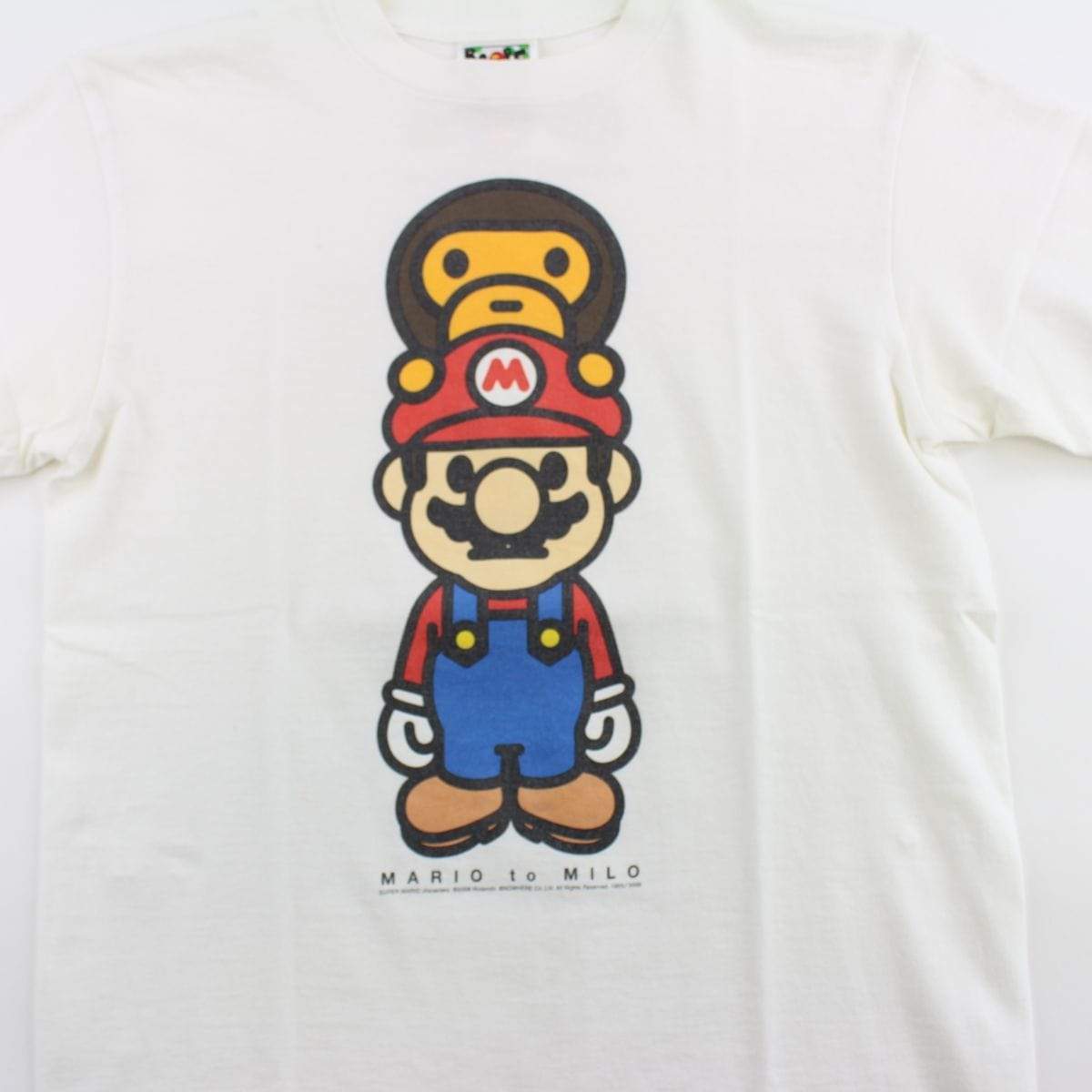 Bape Baby Milo Mario Tee White - SaruGeneral