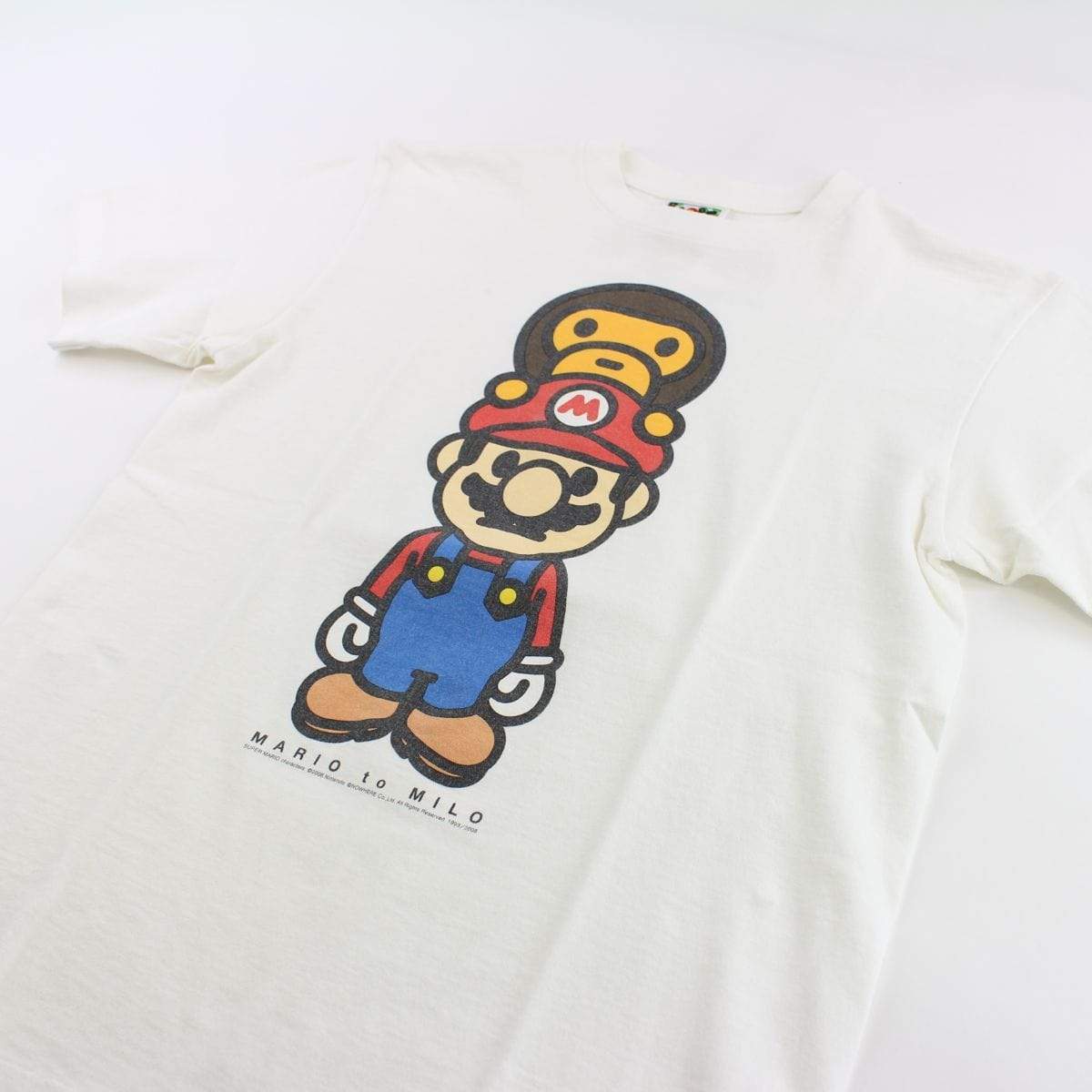 Bape Baby Milo Mario Tee White - SaruGeneral