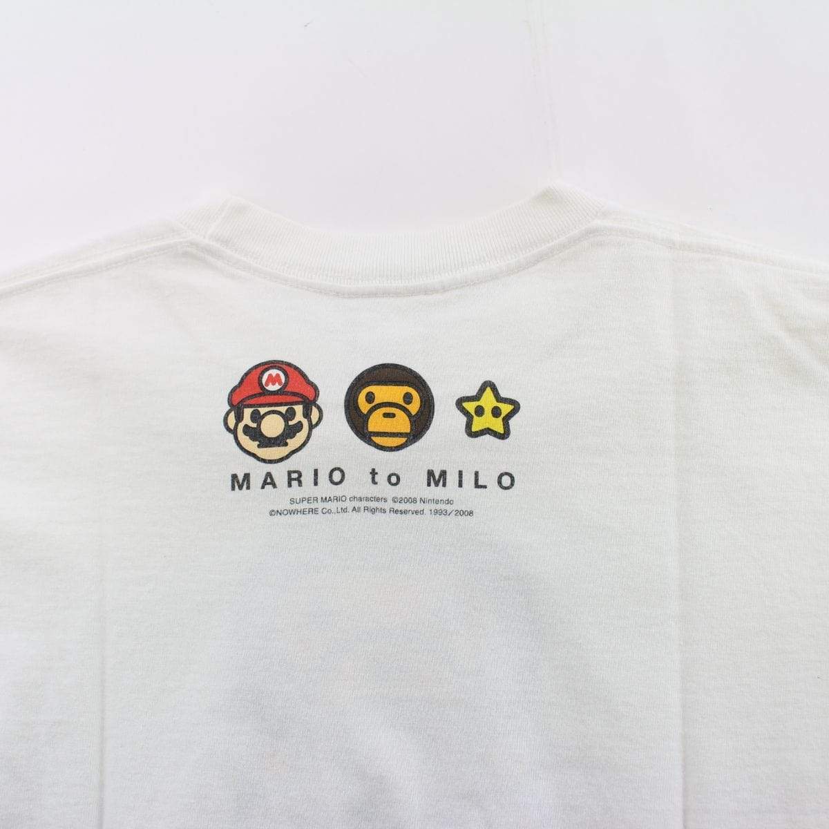 Bape Baby Milo Mario Tee White - SaruGeneral